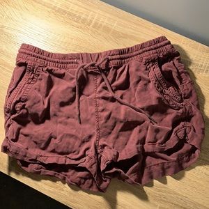 Maroon H&M shorts